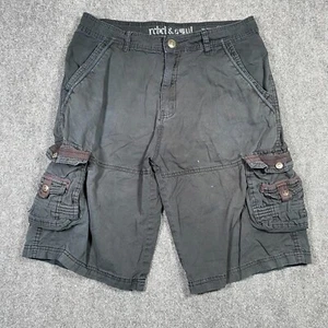 Rebel and Soul Cargo Shorts Mens Sz 32 Grunge Goth Y2K Vintage Streetwear Punk - Bild 1 von 8