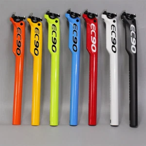 3K Carbon Road Bike MTB Seatpost Aero Bicycle Seat Post 27.2/30.8/31.6-350/400mm - Picture 1 of 19