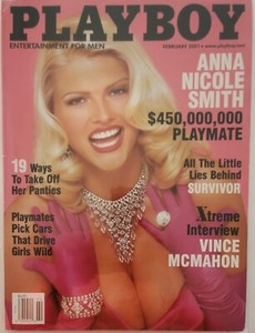 Playboy Magazine February 2001 Issue Anna Nicole Smith/Lauren Hill Centerfold