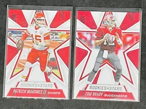 Patrick Mahomes Tom Brady Lot 2020 Panini Rookies & Stars Chiefs Freibeuter MVP - Bild 1 von 1
