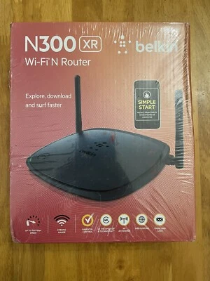 Belkin N300 XR Wi-Fi N Router - Black (Sealed) - Image 1 of 4