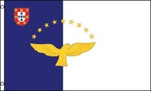 AZORES FLAG 5' x 3' Autonomous Region of Portugal Portuguese Flags - Picture 1 of 1