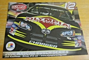 Joel Kauffman Driver 2006 Olympia Racing 8.5"X11" Driver Photo Card NASCAR - Bild 1 von 2