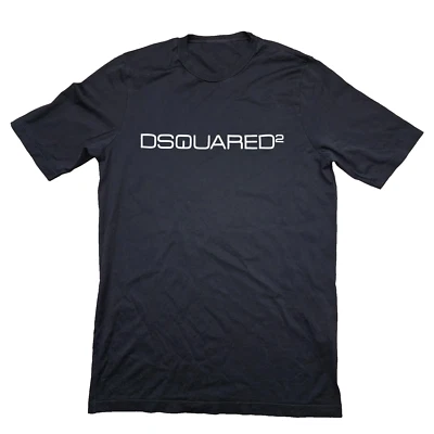 DSQUARED2 значок группы Crewneck футболка черный размер M - Изображение 1 из 4