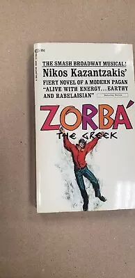 VTG Zorba the Greek by Nikos Kazantzakis Paperback Authentic Book Broadway Music - Image 1 of 4