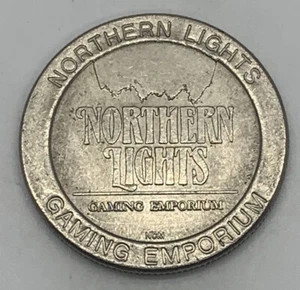 Northern Lights Gaming Emporium $1 Ranura Token Walker Minnesota MN Indian Tribal - Imagen 1 de 2