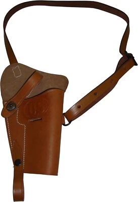 WWI WWII M3 Leather Shoulder Holster | Fits .45 .38 ACP 1911 Colt Style - Image 1 of 3