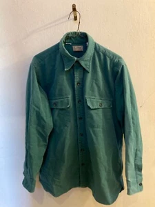 L.L. Bean Herren Viridian Gämsen Tuch Langarmshirt, Größe 16, 100 % Baumwolle - Bild 1 von 6