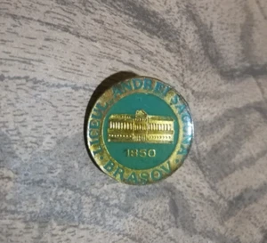 Vintage "Andrei Șaguna" Brasov Liceul 1850 Pin Romania National College @ Brașov - Picture 1 of 4