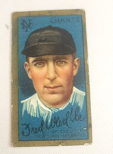 1911 T205 HONEST BACK GOLD BORDER FRED MERKLE GOOD CONDITION