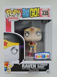 VAULTED FUNKO POP! Teen Titans Go! RAVEN AS WONDER WOMAN TRU EXCLUSIVE #335 TRU - Picture 1 of 6