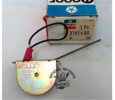 Mopar NOS 1974-77 360 & 1974 400 Holley 2-ствольный электрический дроссель в сборе 3751480 - Изображение 1 из 2