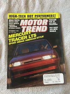 MOTOR TREND MAGAZINE-DECEMBER 1990 Dec 90 Mercury Tracer - Picture 1 of 7