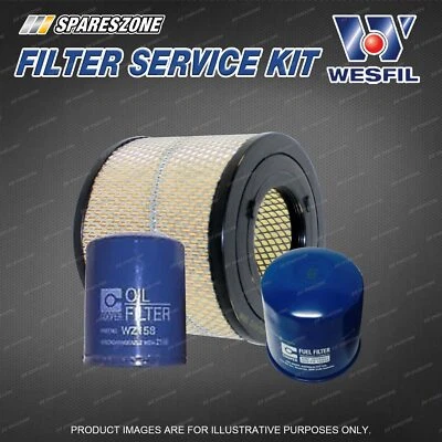 Wesfil Oil Air Fuel Filter Service Kit for Holden Rodeo RA 3.0 TD 03-07 Ref RSK5 - image 1 of 2