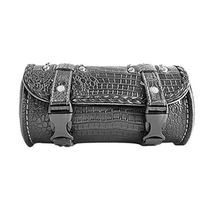 Motorcycle Front Fork Tool Bag Pouch Storage Luggage SaddleBag Leather Handlebar - Picture 1 of 5