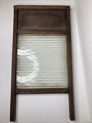 National Washboard Co. #510 Washboard 2 sided With Custom Embroidery - Image 1 of 4