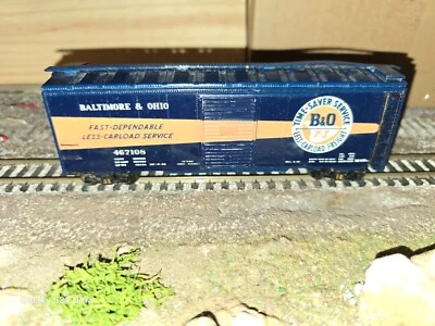 HO Older Athearn B&O "Time Saver" 40' Boxcar, metal sides - Image 1 of 4
