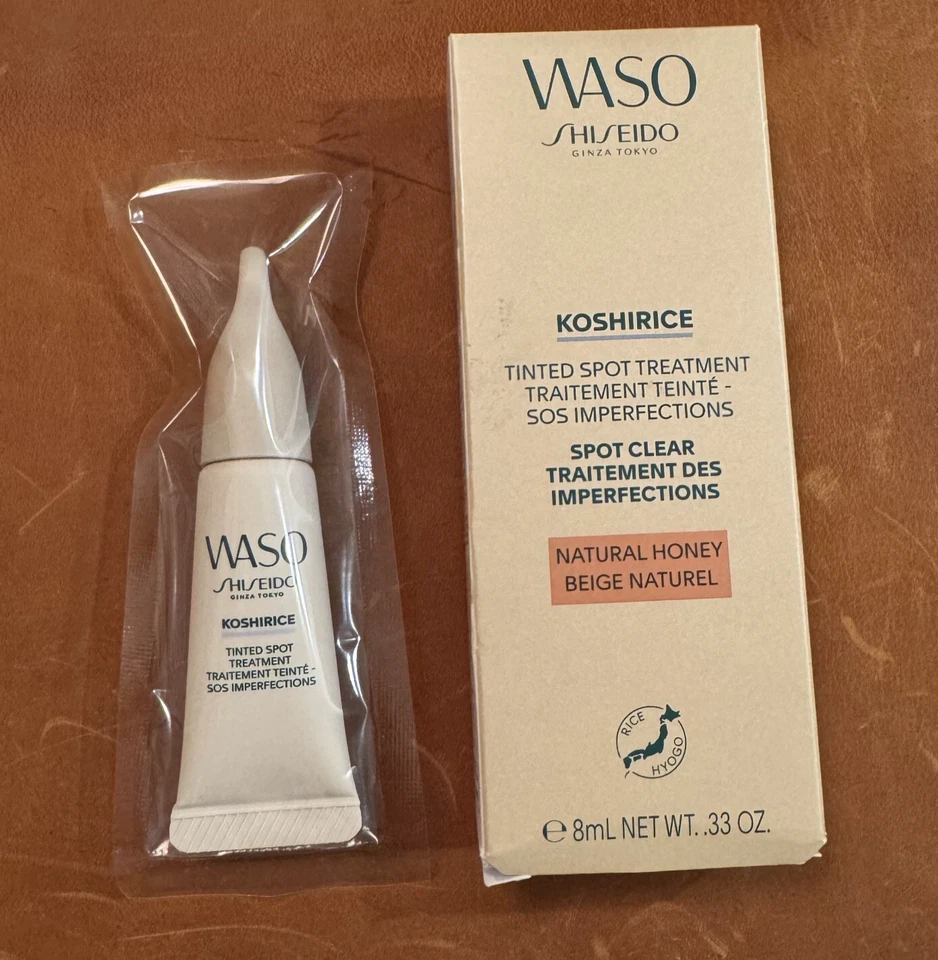 Shiseido WASO KOSHIRICE Tratamento de Manchas Coloridas Bege Mel Natural 8ml NOVO - Imagem 1 de 2