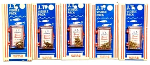 5 PACKS Jeros Tackle Co. Size 10 Brass Barrel Swivel 8-Count Package V39-BS - Picture 1 of 15