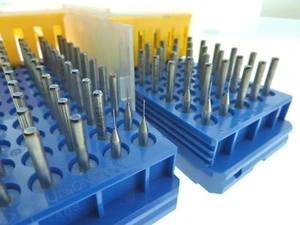 100pc .35mm Carbide Micro Drill Bits Circuit Board Toy Making Soft Metals more.. - Picture 1 of 2