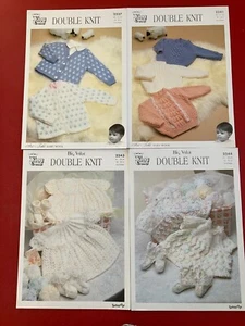 King Cole Knitting Patterns Baby Toddler Jumper Cardigan Bootee 682.5.1 - Picture 1 of 5