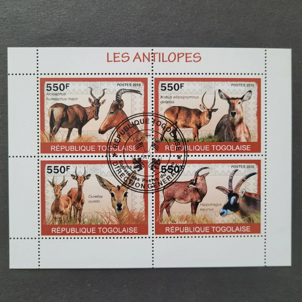 Togo 2010 / Fauna - Antelopes  / 4v ms cto* - Image 1 of 1
