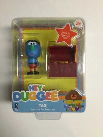 Hey Duggee - TAG Searches for Treasure! - 3" Figure w/ Treasure Chest - New 2+ Cover