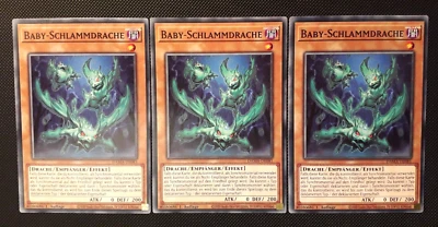 Yu-Gi-Oh! 3x Baby-Schlammdrache, DAMA-DE081, Common, 1. Auflage, Deutsch, NM - Bild 1 von 4