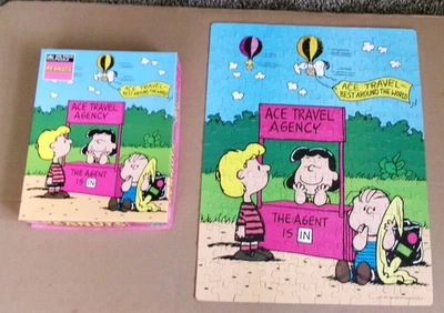 Rompecabezas vintage Peanuts Golden 200 piezas As agencia de viajes Lucy Linus Schroeder Foto 1 de 4