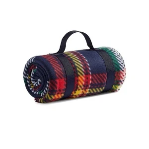 Hudson's Bay Company HBC Stripes Varsity Tartan Fleece Throw - Picture 1 of 9