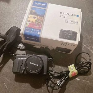 Olympus Stylus XZ-2 Digital Camera Black Compact 12MP 4x Zoom Excellent from Jap - Picture 1 of 16