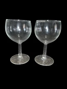 Calice Acqua Vino Vetro Trasparente Set di 2 Calici 6" Bicchieri Alti - Foto 1 di 4