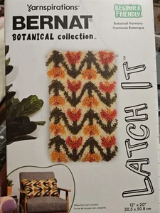 Yarnspiration Bernat Botanical Collection 12X20 Latch It Hook Kit Harmony - Picture 1 of 8