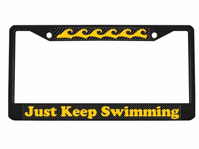 Marco de matrícula de coche de natación Just Keep - Accesorios de coche (carbono) Foto 1 de 4