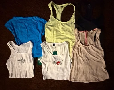 Lote de 6 Camisas Para Mujer Pequeñas Pony Derek Corazón Sexy Camisas Cortas Más Nuevas Angel Foto 1 de 4