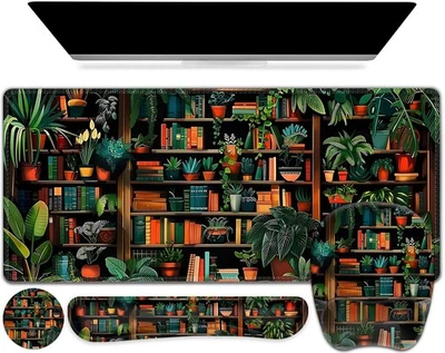 Mouse Pad with Wrist Support 4 in1 Set, XXL Big Game Mousepad + Keyboard Wris... - Image 1 of 4