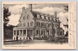 Burlington Masonic Orphanage New Jersey Posted 1908 UDB Postcard (D52) - Picture 1 of 2