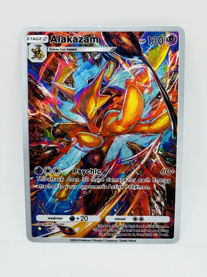 Pokemon POCKET Alakazam Kawaii illustration DIY Doujin Art Card - Image 1 of 1