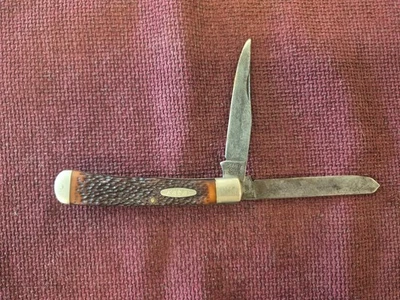 Vintage Kabar Trapper #1030 2 Blade Pocket Knife - Image 1 of 4