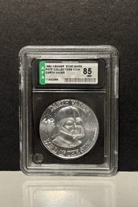 Star Wars Kenner Vintage 1984 POTF Coin Darth Vader AFA 85 - Picture 1 of 4