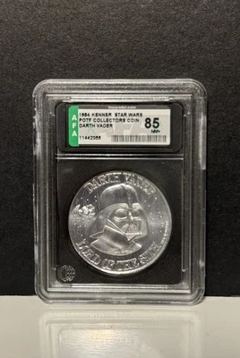 Star Wars Kenner Vintage 1984 POTF Coin Darth Vader AFA 85 - Image 1 of 4