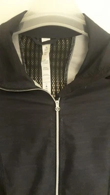 Lululemon Running Atlético Cremallera Chaqueta Mujer 6 Reflectante Ventilado Foto 1 de 4
