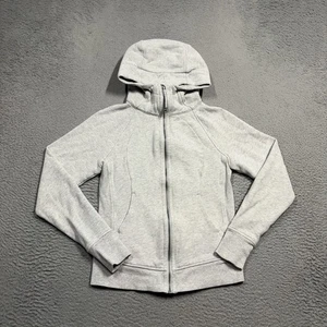 Lululemon Scuba Hoodie Full Zip Heather Grey Damen Gr. 4 Sweatshirt Fleece Kapuze - Bild 1 von 9