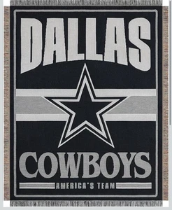 FOCO NFL lizenzierte Dallas Cowboys gewebte Gobelin Decke - 46" x 60" - Bild 1 von 4