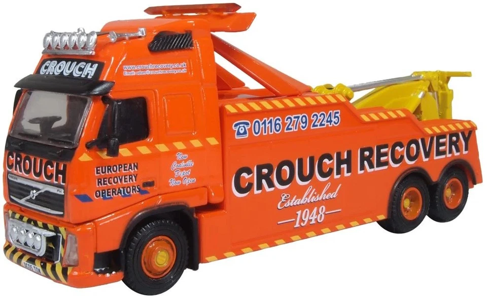 Oxford Diecast 76VOL09REC OO Gauge Volvo Boniface Recovery Truck Crouch Recovery - Image 1 of 1