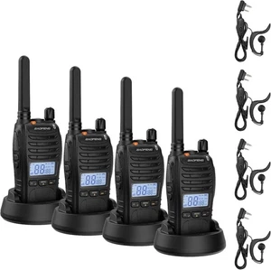 Baofeng Pro PMR446 Walkie Talkie Sprechfunkgeräte Handfunkgerät Set mit Headseat - Bild 1 von 11