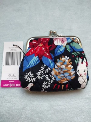 MONEDERO VERA BRADLEY KISS LOCK EN BOSQUE DE INVIERNO SIN USAR CON ETIQUETAS Foto 1 de 4