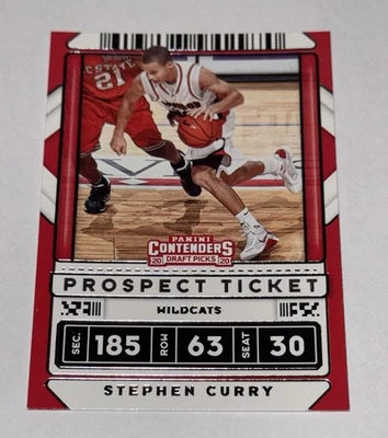 2020-21 Panini Contenders Draft Picks - Stephen Curry #1 Prospect Ticket - Image 1 of 2