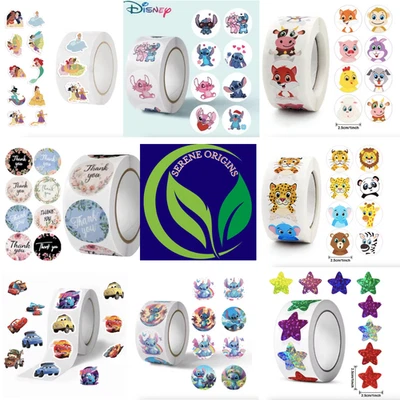 500 Pcs Roll  Stickers Labels Car Marvel Hero Round Multicolour Envelope Seals . - image 1 of 4