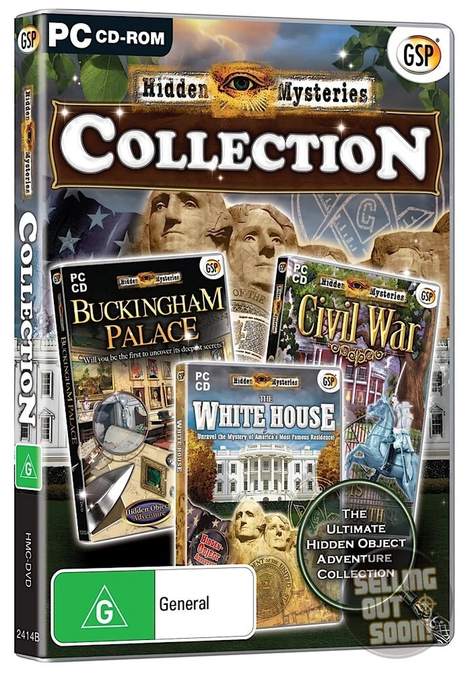 Hidden Mystery Collection PC 3 NEW Games! Buckingham Palace Civil War Whitehouse - Image 1 of 1